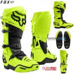 Fox Instinct boot moto čižmy, neon žltá