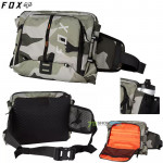 Cyklo oblečenie - Hydra vaky, Fox Lumbar hydration pack ľadvinová taška, zelený maskáč